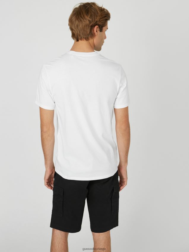 Guess bolton logo crew ren hvit Ren hvit menn F0LJ808485