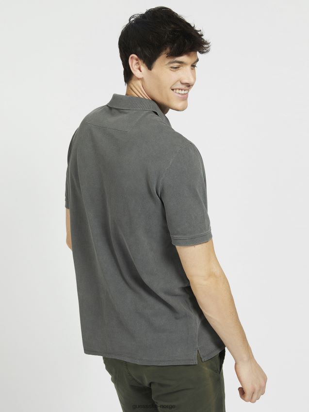 Guess broderi plagg farge polo svart svart menn F0LJ801193