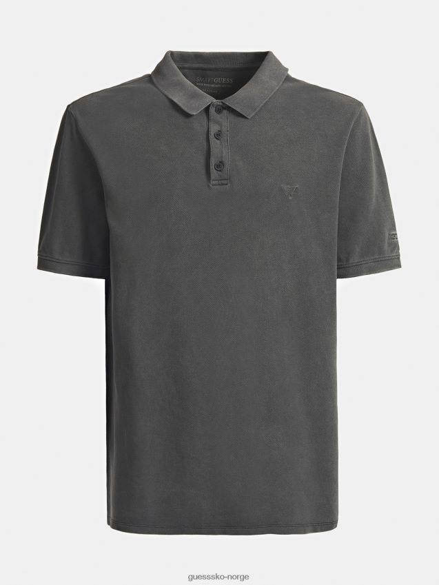 Guess broderi plagg farge polo svart svart menn F0LJ801193