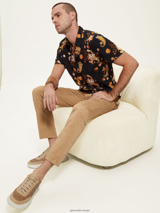 Guess eco mystic floral skjorte mystic floral mystisk floral menn F0LJ8010691