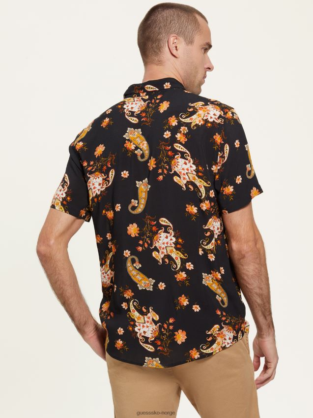 Guess eco mystic floral skjorte mystic floral mystisk floral menn F0LJ8010691