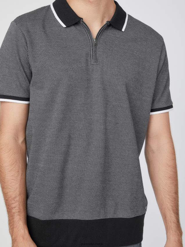 Guess hounds quarter-zip johnny polo jet black multi jet black multi menn F0LJ808397