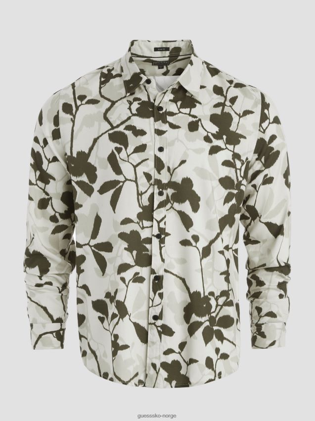 Guess ikat vines øko rayon ikat vines skjorte ikat vinstokker menn F0LJ8010475