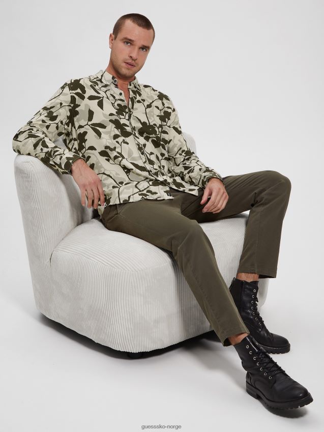 Guess ikat vines øko rayon ikat vines skjorte ikat vinstokker menn F0LJ8010475