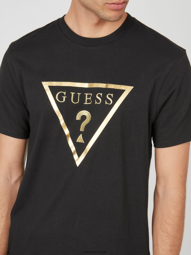 Guess jet black bolton logo crew kulsvart menn F0LJ808285