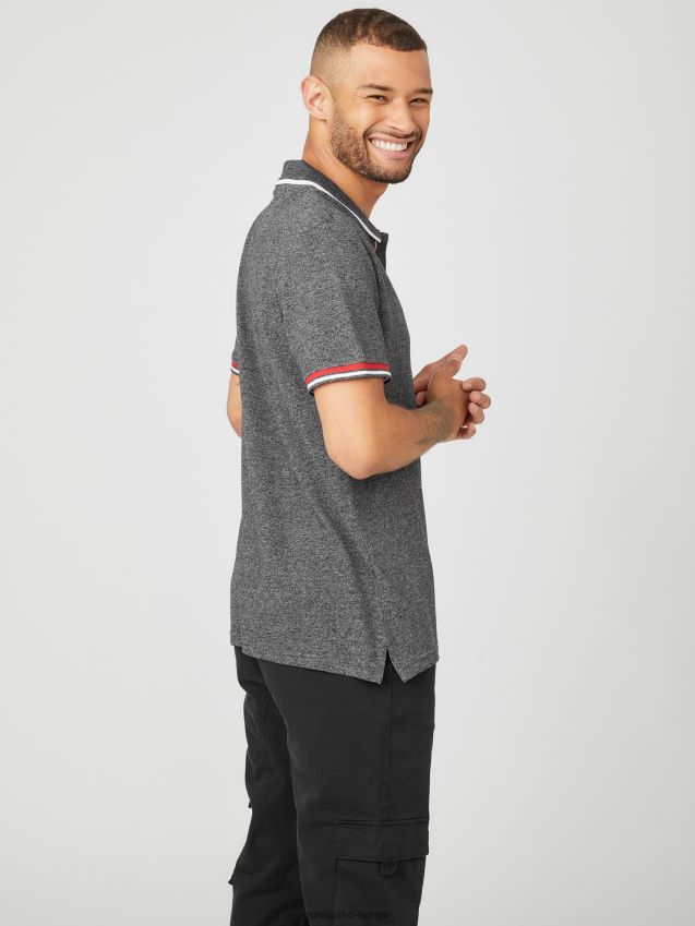 Guess jet black multi richie polo jet black multi menn F0LJ808438