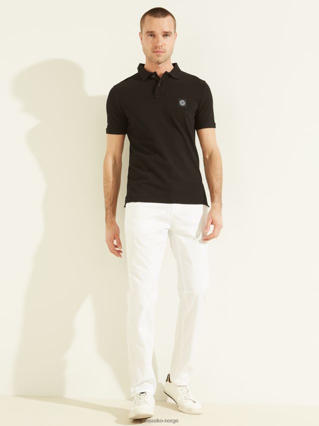 Guess kulsort vasket polo kulsvart menn F0LJ8010669