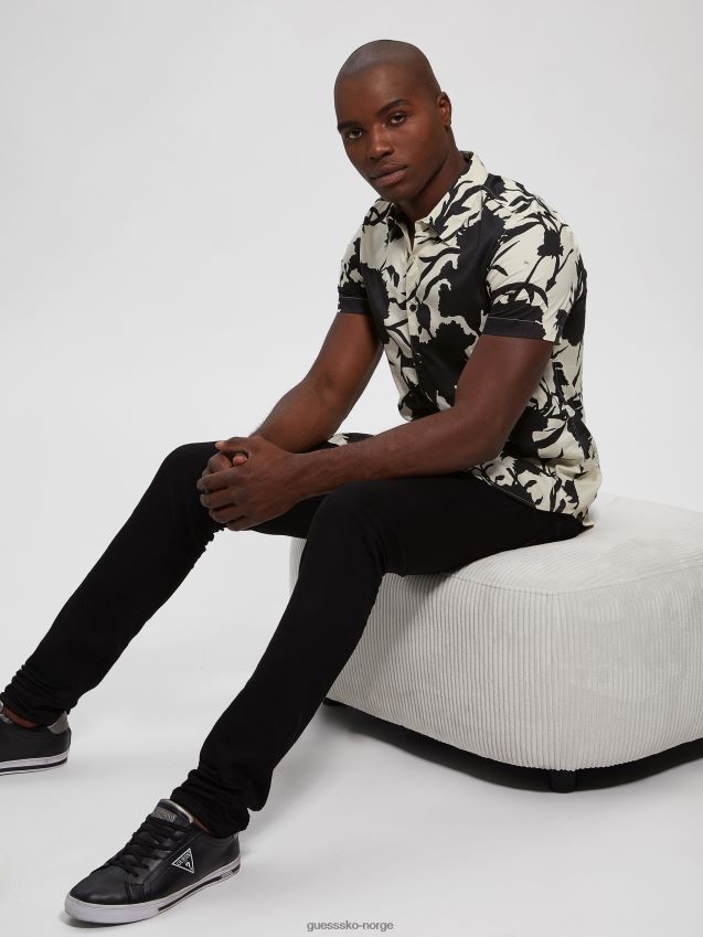 Guess luksuriøs skyggeskjorte med blomstertrykk skygge blomsterprint menn F0LJ8010598