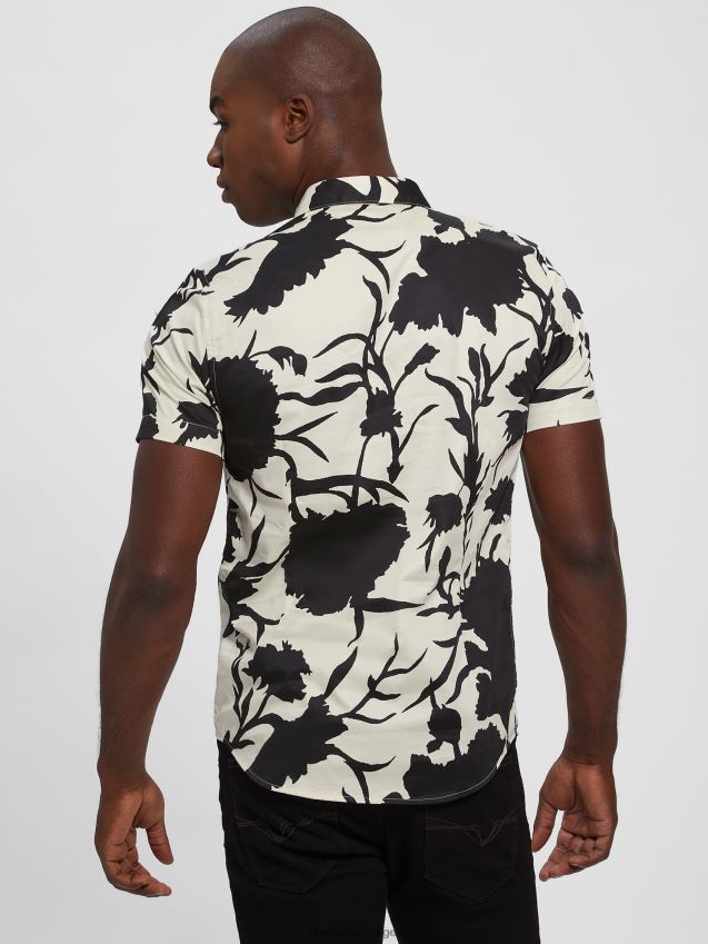 Guess luksuriøs skyggeskjorte med blomstertrykk skygge blomsterprint menn F0LJ8010598