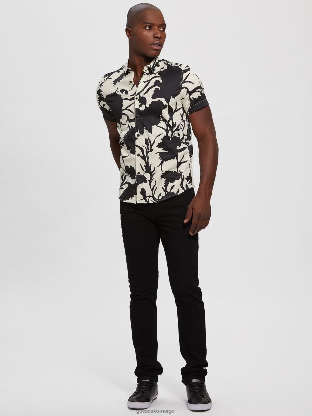 Guess luksuriøs skyggeskjorte med blomstertrykk skygge blomsterprint menn F0LJ8010598