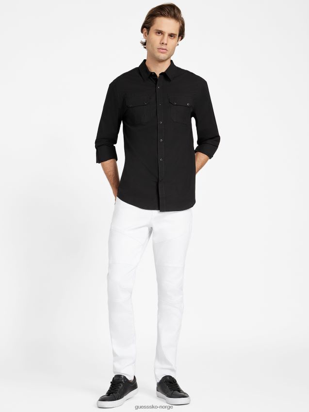 Guess marco skjorte kulsort kulsvart menn F0LJ808379