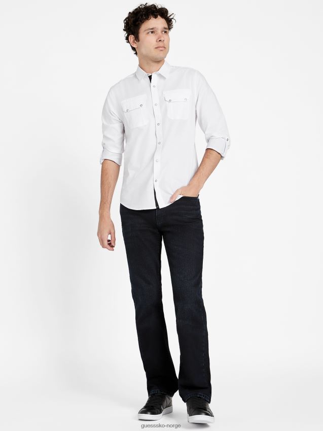 Guess marco skjorte ren hvit Ren hvit menn F0LJ808259