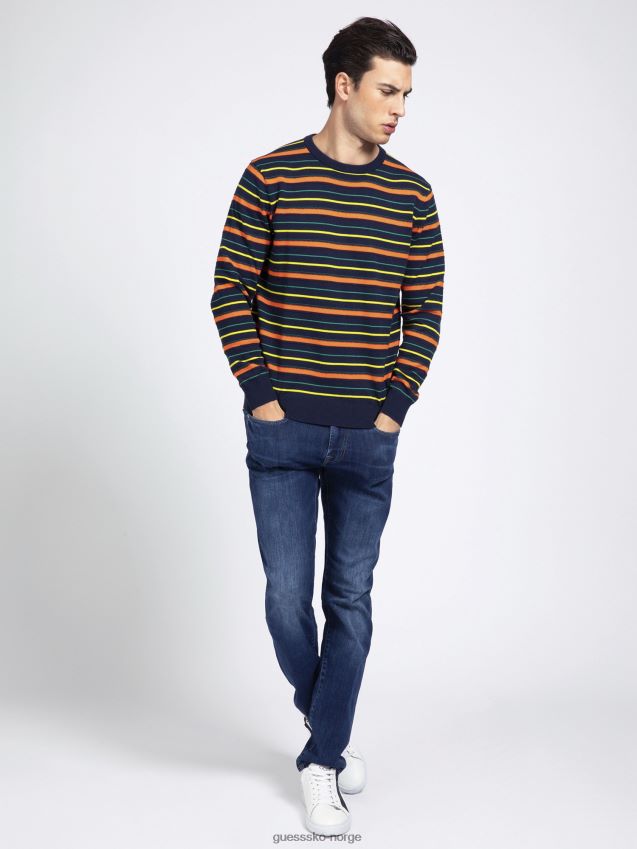 Guess nyanser av oransje bomullsgenser nyanser av oransje menn F0LJ801355