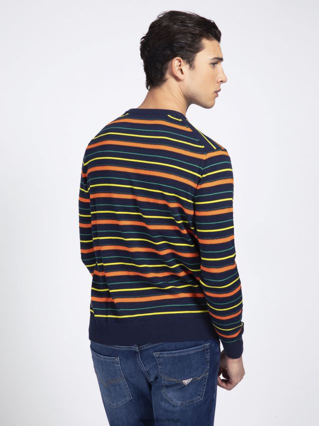 Guess nyanser av oransje bomullsgenser nyanser av oransje menn F0LJ801355