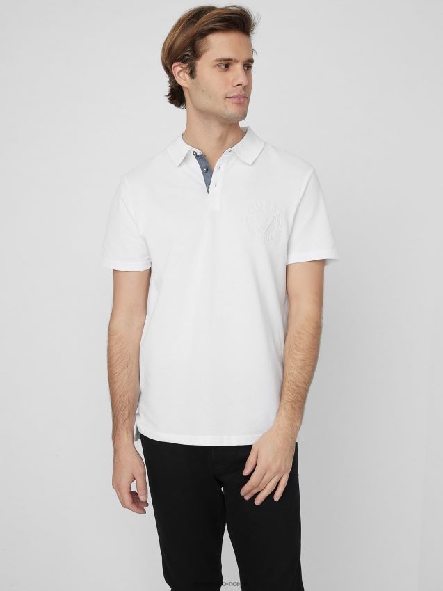 Guess ren hvit keith polo Ren hvit menn F0LJ808440