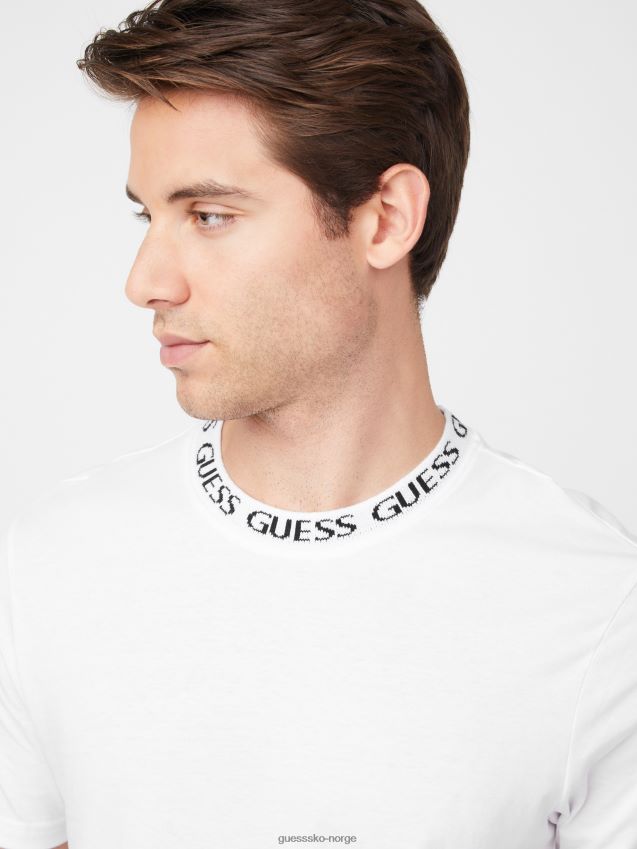 Guess ren hvit ronnie logo crewneck Ren hvit menn F0LJ808279