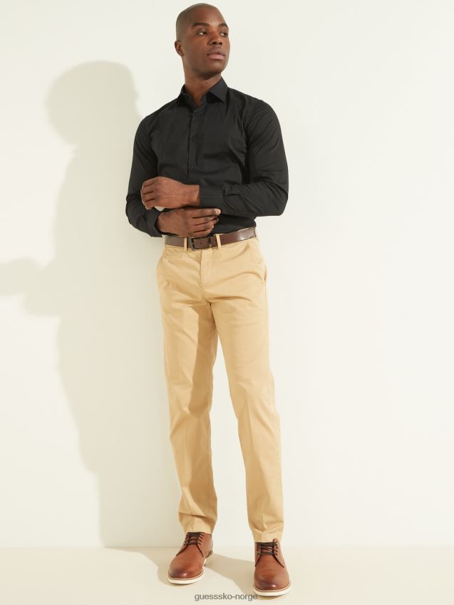 Guess svart marciano vanlig skjorte svart menn F0LJ80813