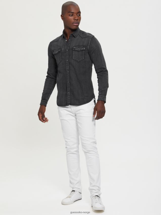Guess truckee denim skjorte tro tro menn F0LJ8010703