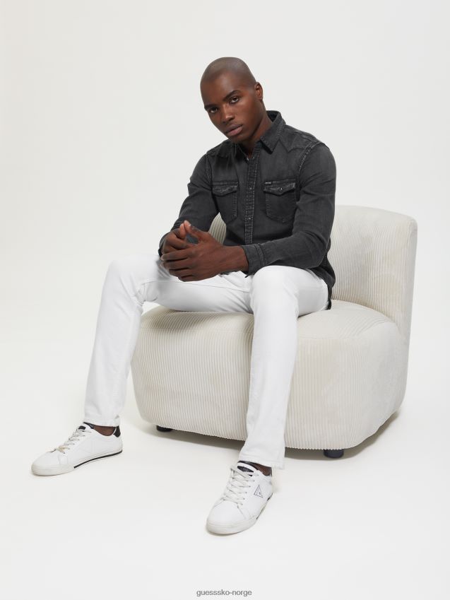 Guess truckee denim skjorte tro tro menn F0LJ8010703