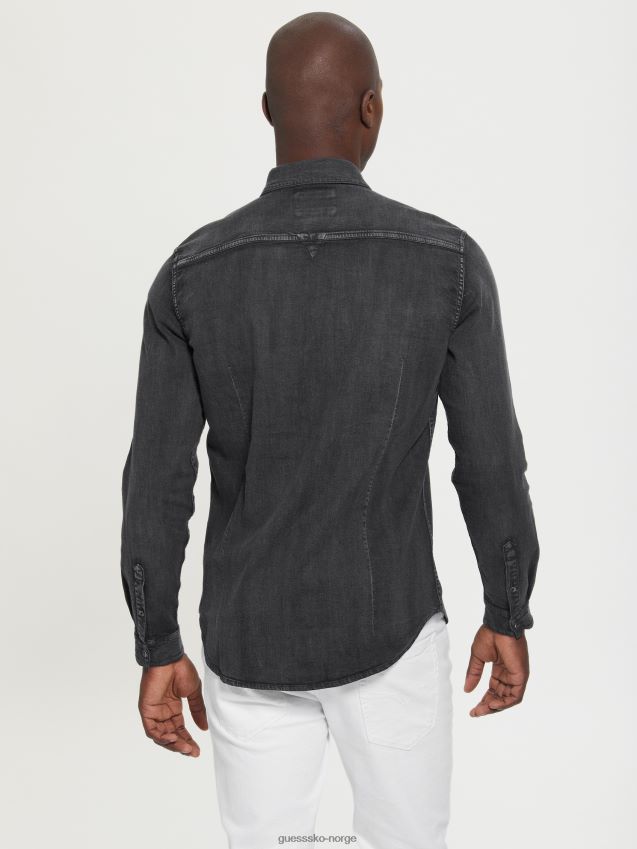 Guess truckee denim skjorte tro tro menn F0LJ8010703