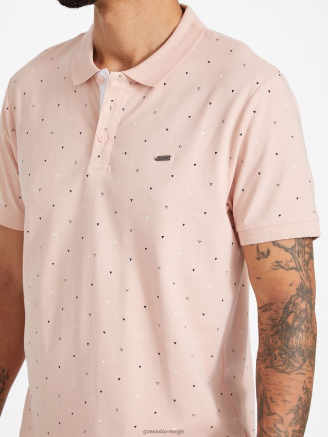 Guess vapor rose eco dev geometrisk poloskjorte damp steg menn F0LJ808398