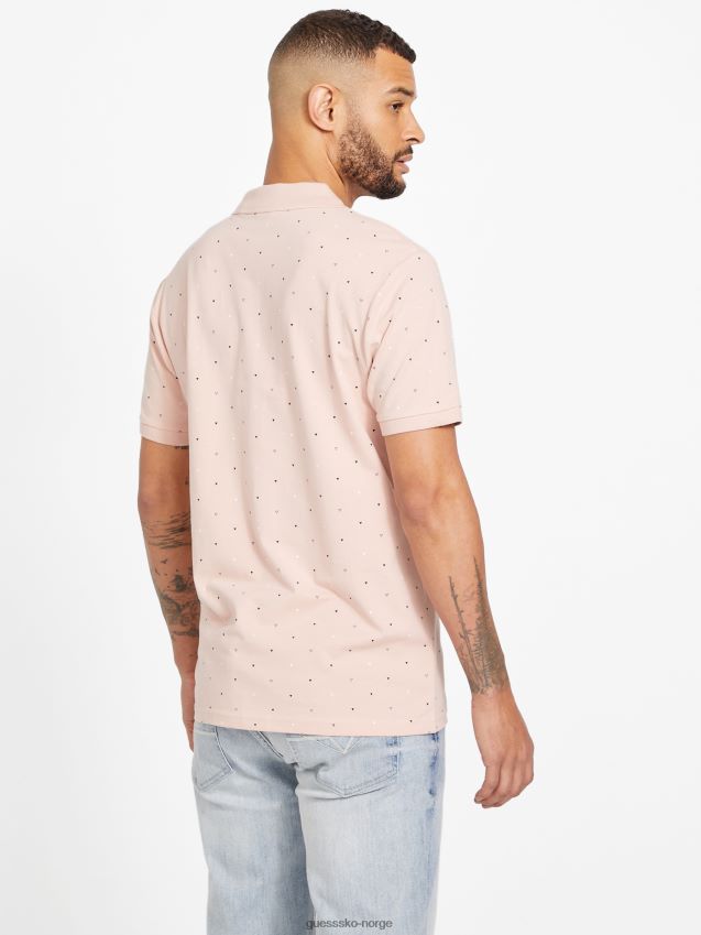 Guess vapor rose eco dev geometrisk poloskjorte damp steg menn F0LJ808398