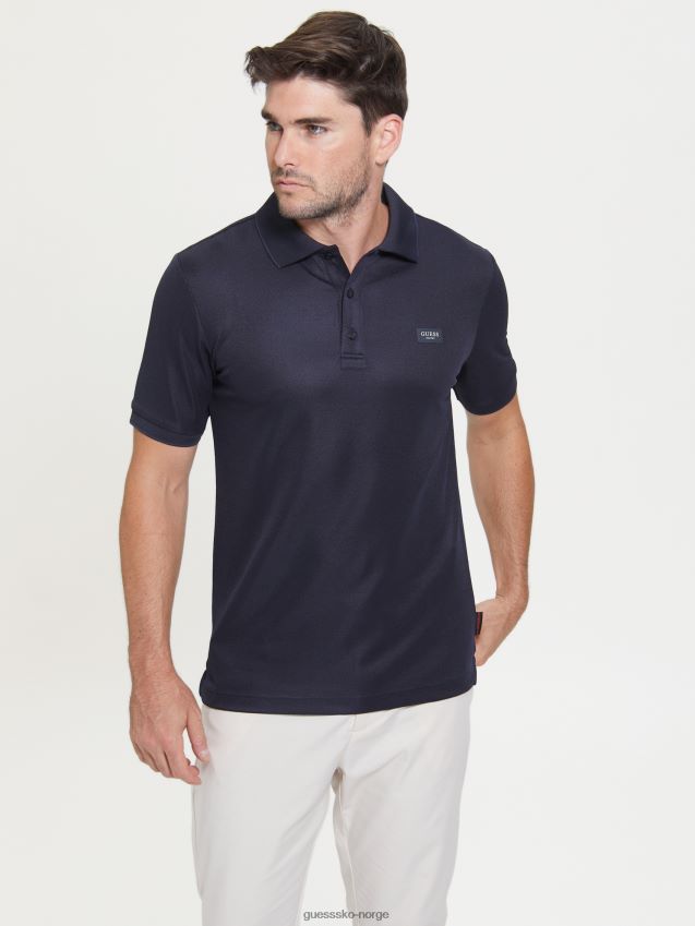 Guess veit polo bleu lgant bleu lgant menn F0LJ8010611