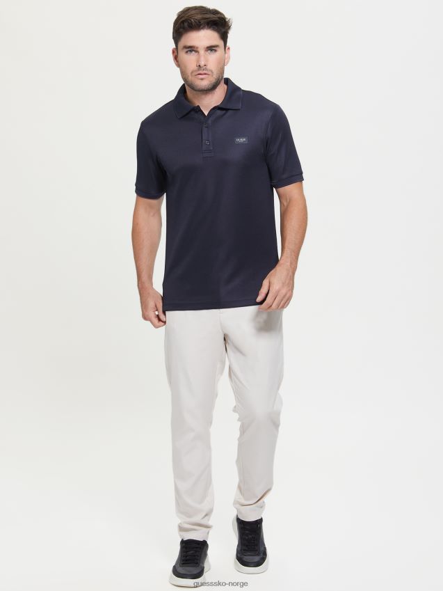 Guess veit polo bleu lgant bleu lgant menn F0LJ8010611