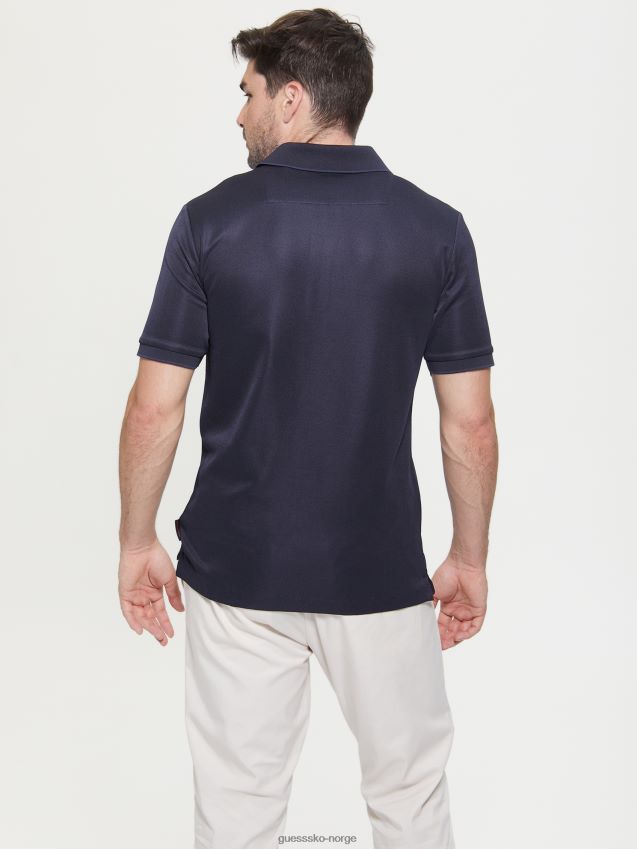 Guess veit polo bleu lgant bleu lgant menn F0LJ8010611