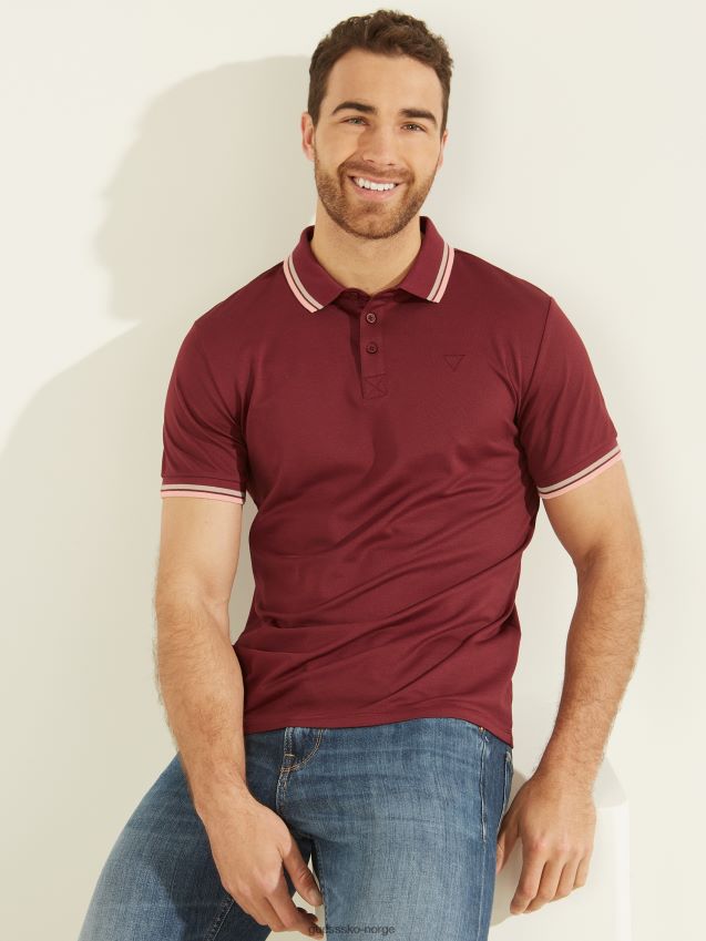 Guess vino sports pique polo vino menn F0LJ8010613