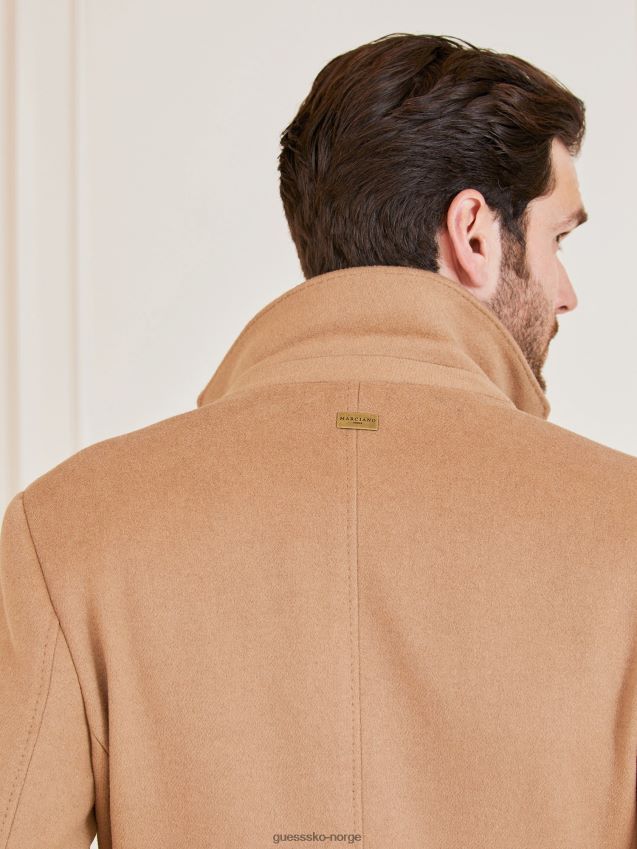 Guess beige kåpe i marciano ullblanding beige menn F0LJ801559
