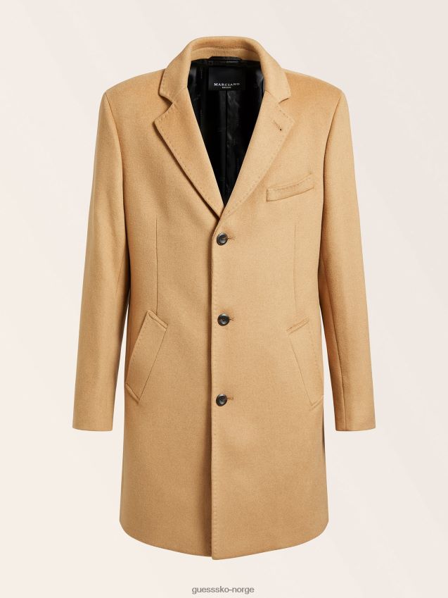 Guess beige kåpe i marciano ullblanding beige menn F0LJ801559