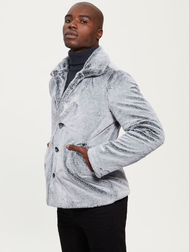 Guess faux-pels peacoat bleu lgant bleu lgant menn F0LJ8010642