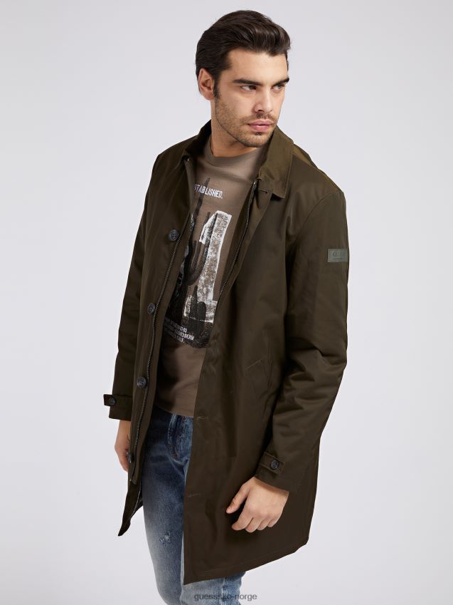 Guess twill pels brun brun menn F0LJ80487