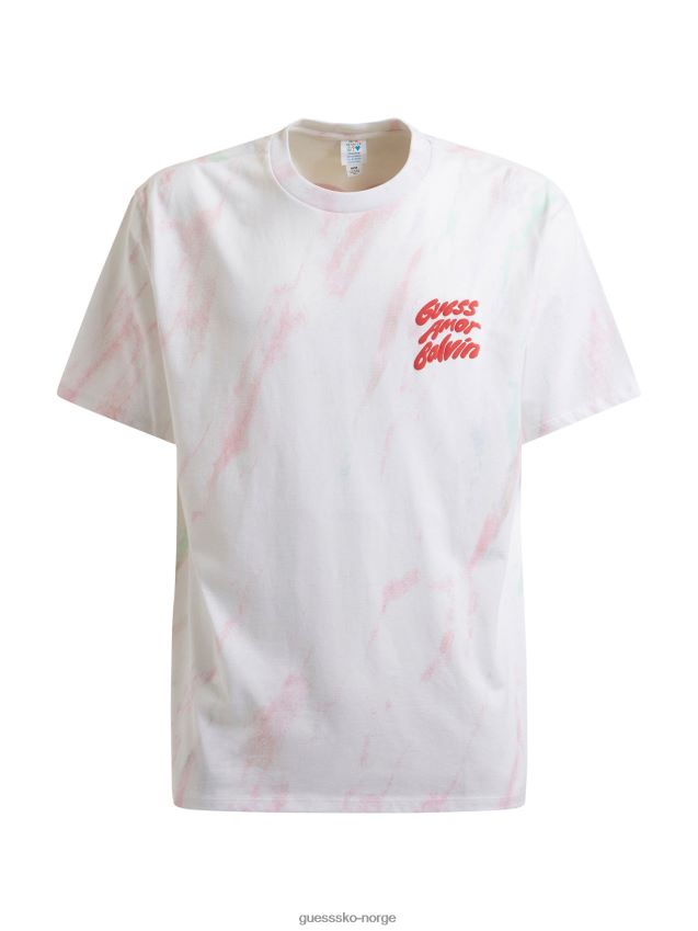 Guess foran logo t-skjorte hvit multi hvit multi menn F0LJ80231