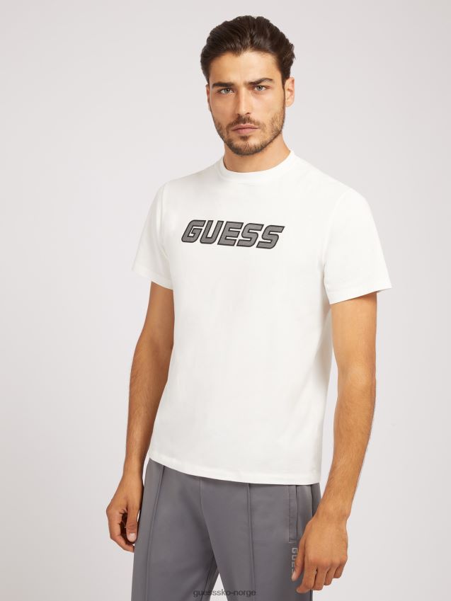 Guess front lgo t-skjorte hvit hvit menn F0LJ80644