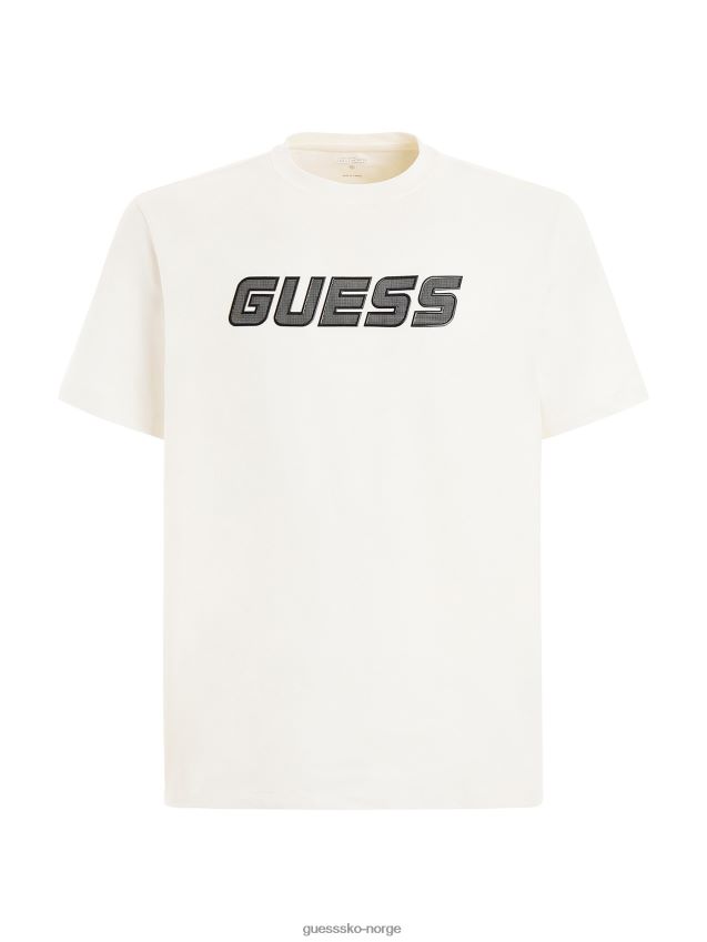 Guess front lgo t-skjorte hvit hvit menn F0LJ80644