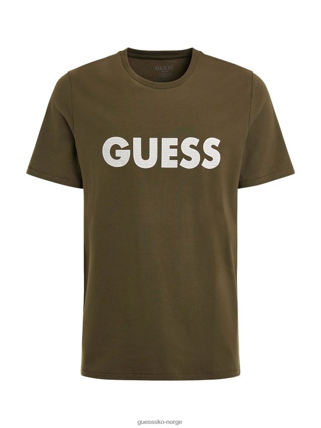Guess front logo t-skjorte grønn ny trend grønn menn F0LJ80175