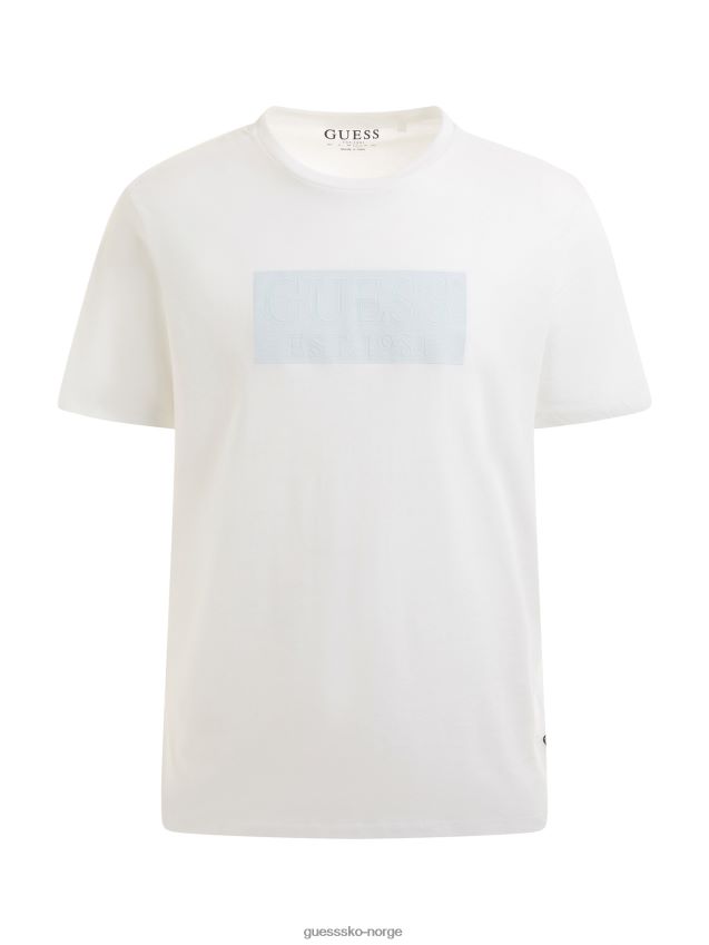 Guess front logo t-skjorte hvit ny hvit menn F0LJ80855