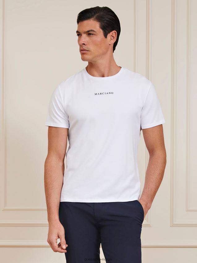 Guess hvit marciano slim t-skjorte hvit menn F0LJ80847
