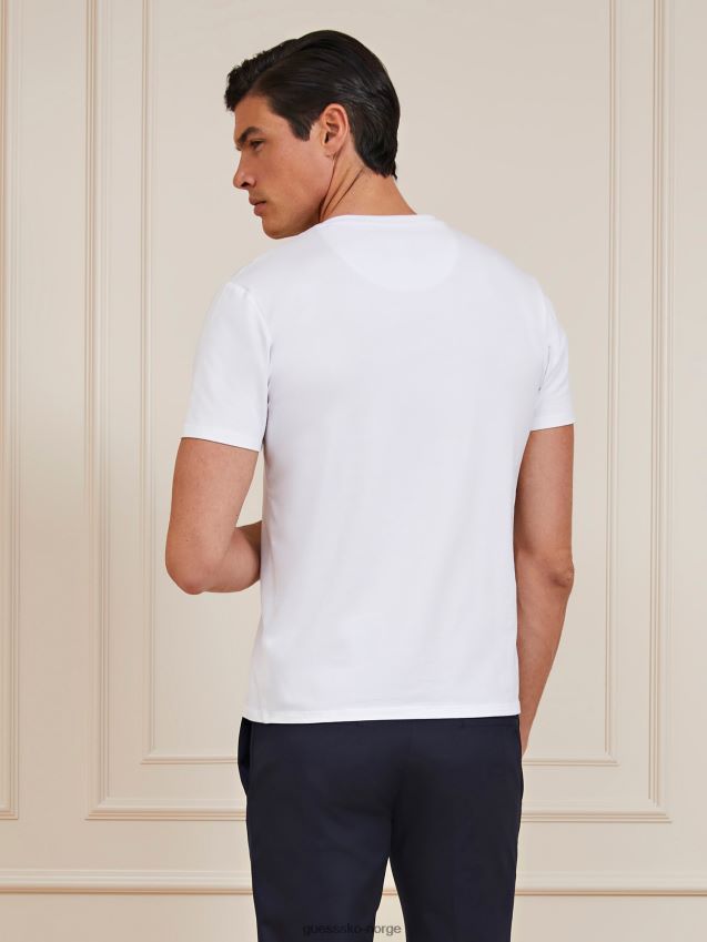 Guess hvit marciano slim t-skjorte hvit menn F0LJ80847