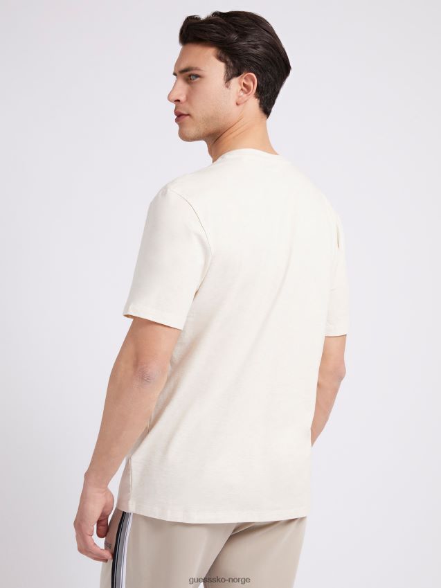 Guess hvit multi-side logo t-skjorte hvit multi menn F0LJ80209