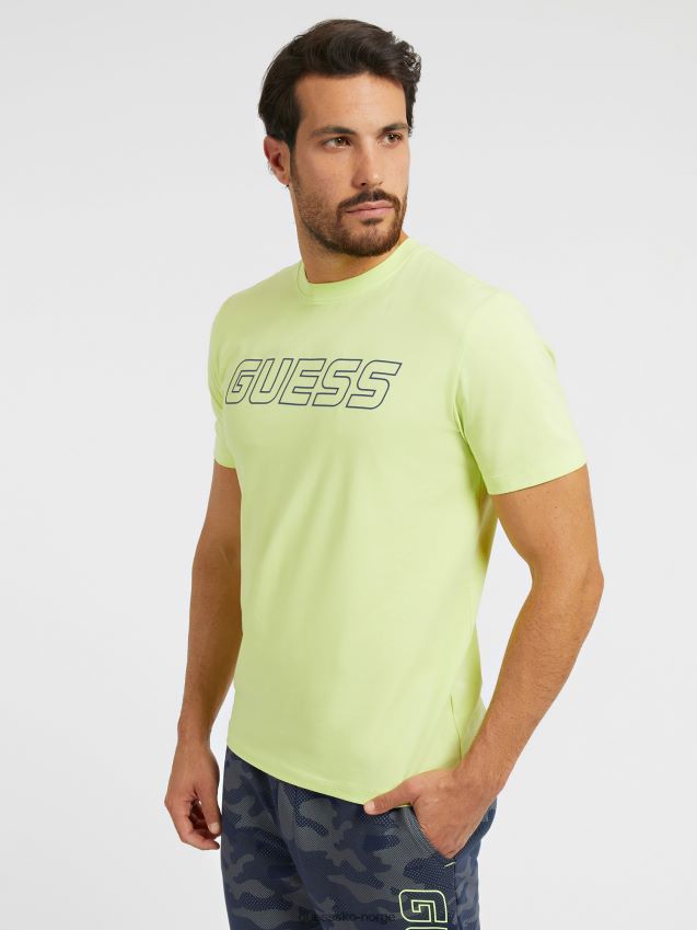 Guess lgo grønn t-skjorte foran grønn menn F0LJ80594