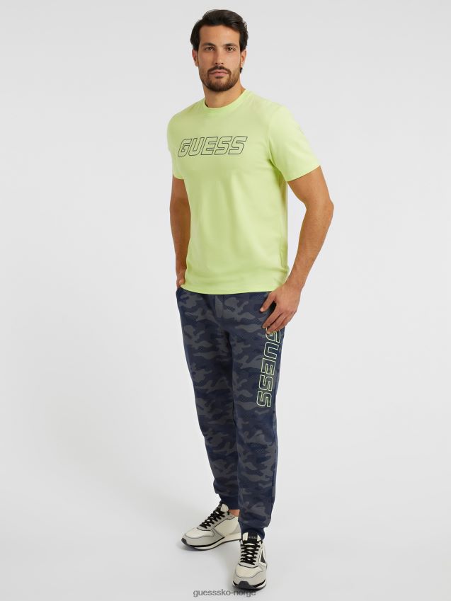 Guess lgo grønn t-skjorte foran grønn menn F0LJ80594