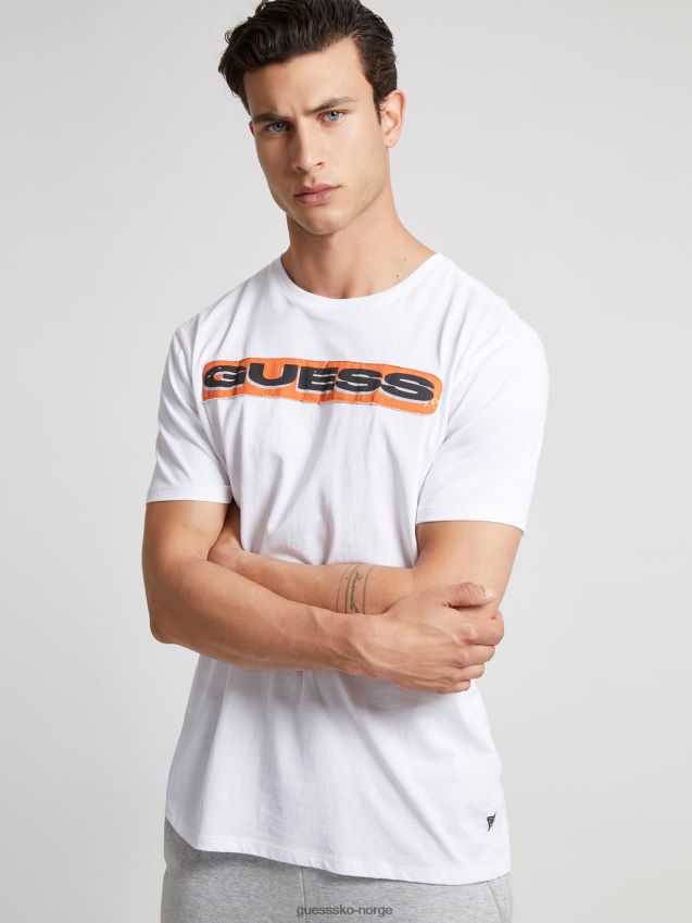 Guess logo foran t-skjorte hvit ny trend hvit menn F0LJ801257