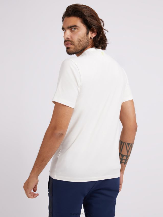 Guess ny hvit t-skjorte med logo foran hvit menn F0LJ80328