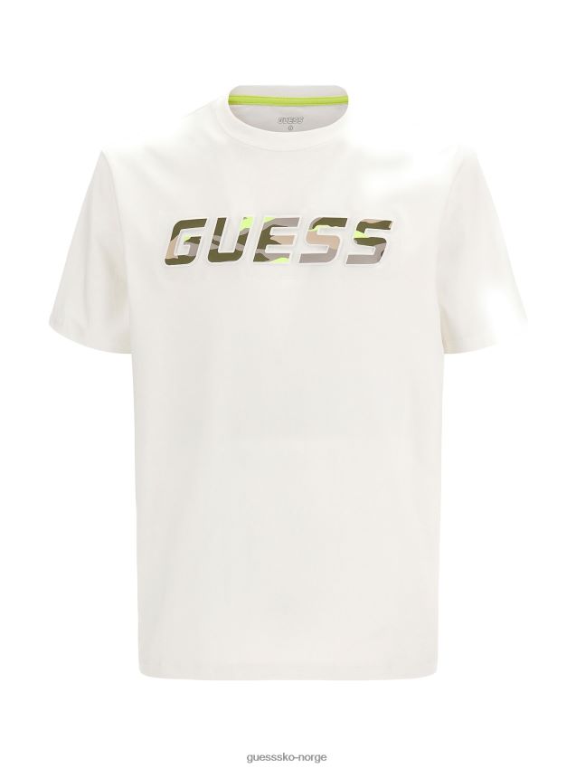 Guess ny hvit t-skjorte med logo foran hvit menn F0LJ80328