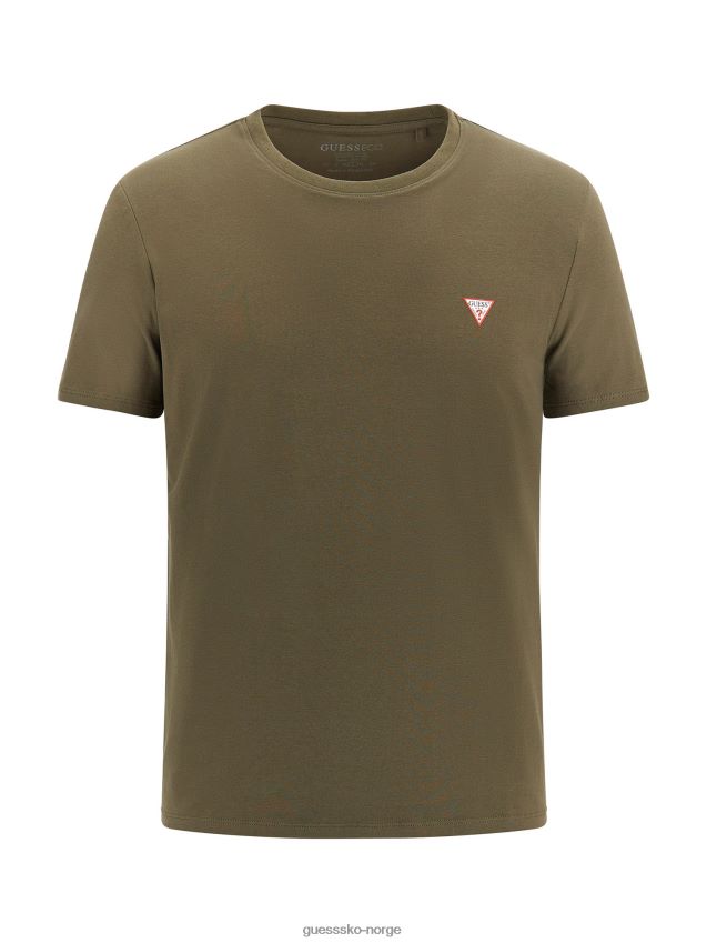 Guess slim fit t-skjorte grønn grønn menn F0LJ80525