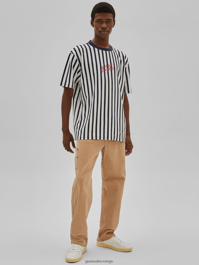 Guess stripete t-skjorte blå multi blå multi menn F0LJ801164