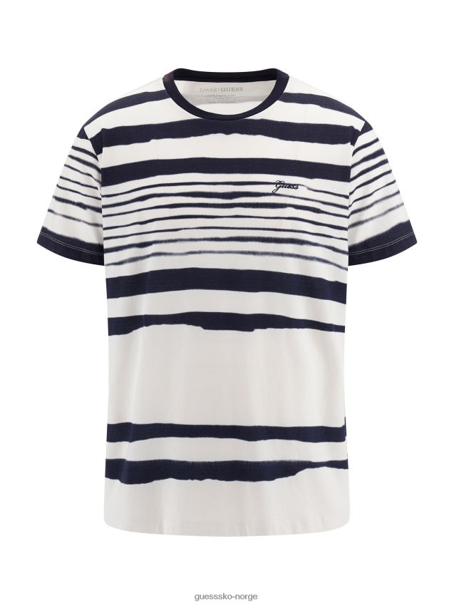 Guess stripete t-skjorte hvit multi hvit multi menn F0LJ8057